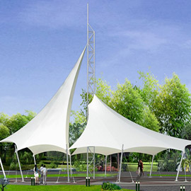 廣場景觀膜結構展示六